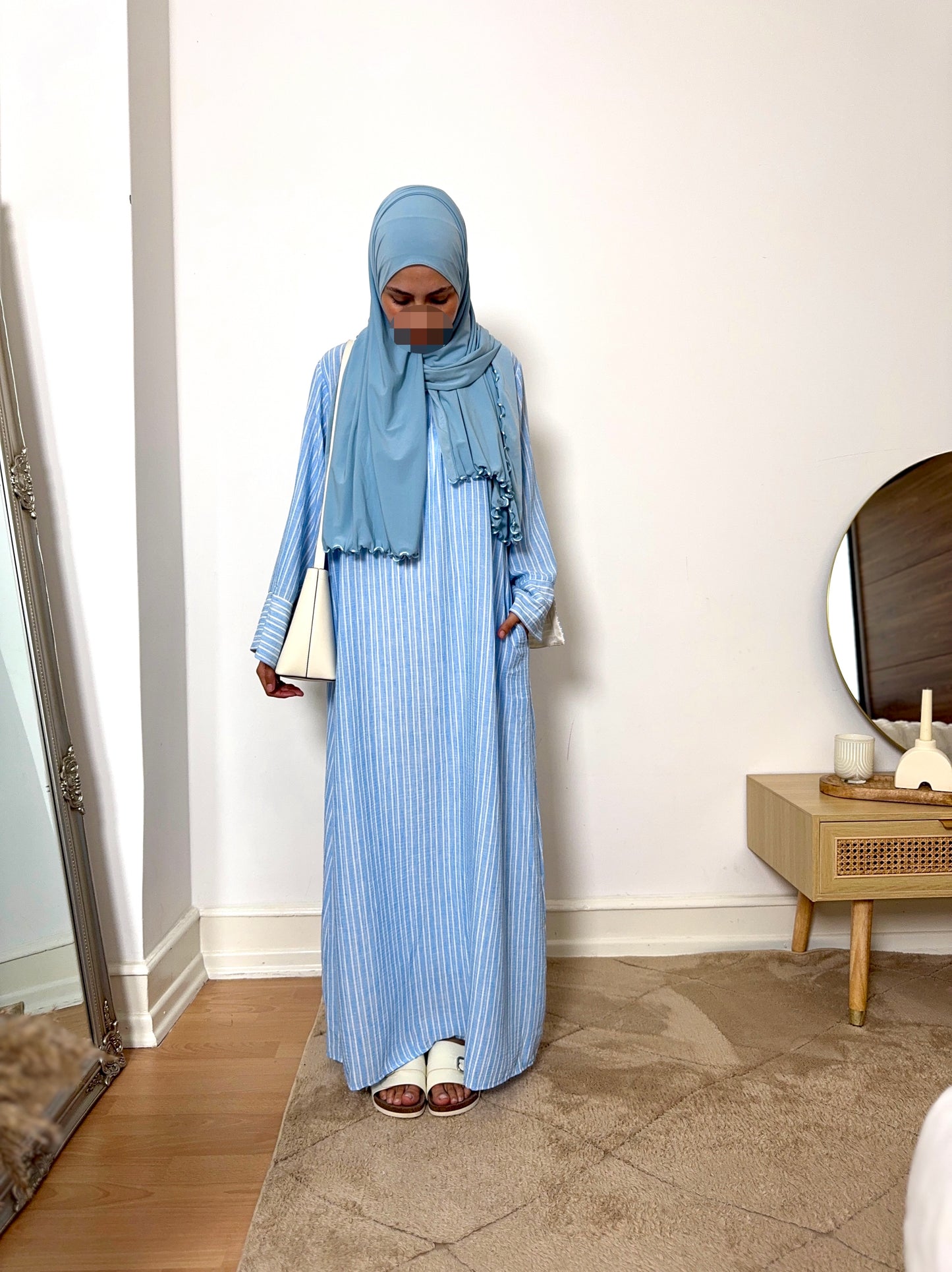 Kleid Haya (Leinenoptik)