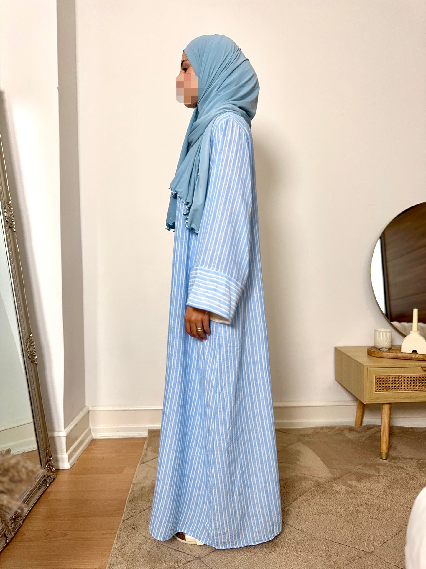 Kleid Haya (Leinenoptik)