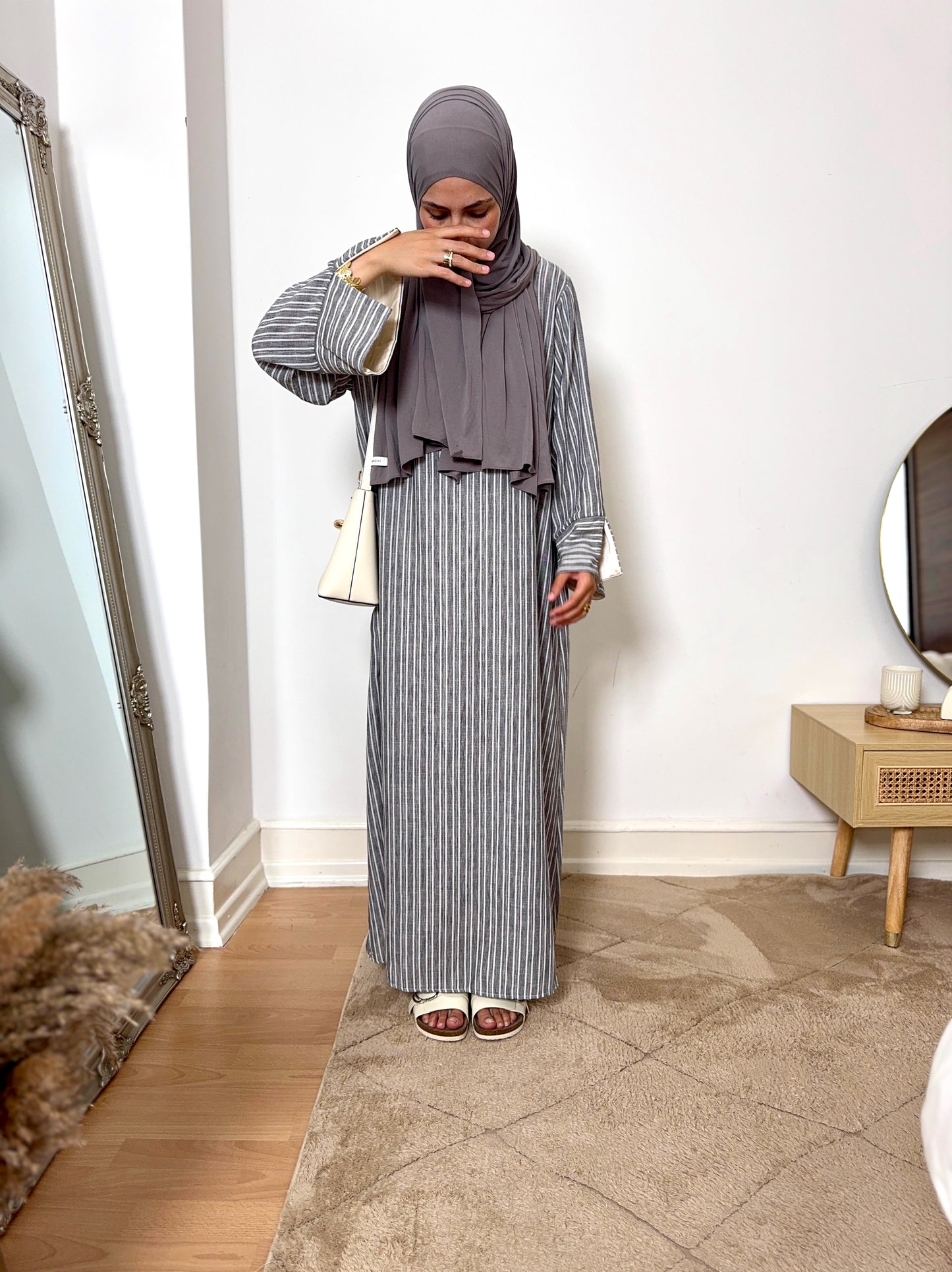 Kleid Haya (Leinenoptik)