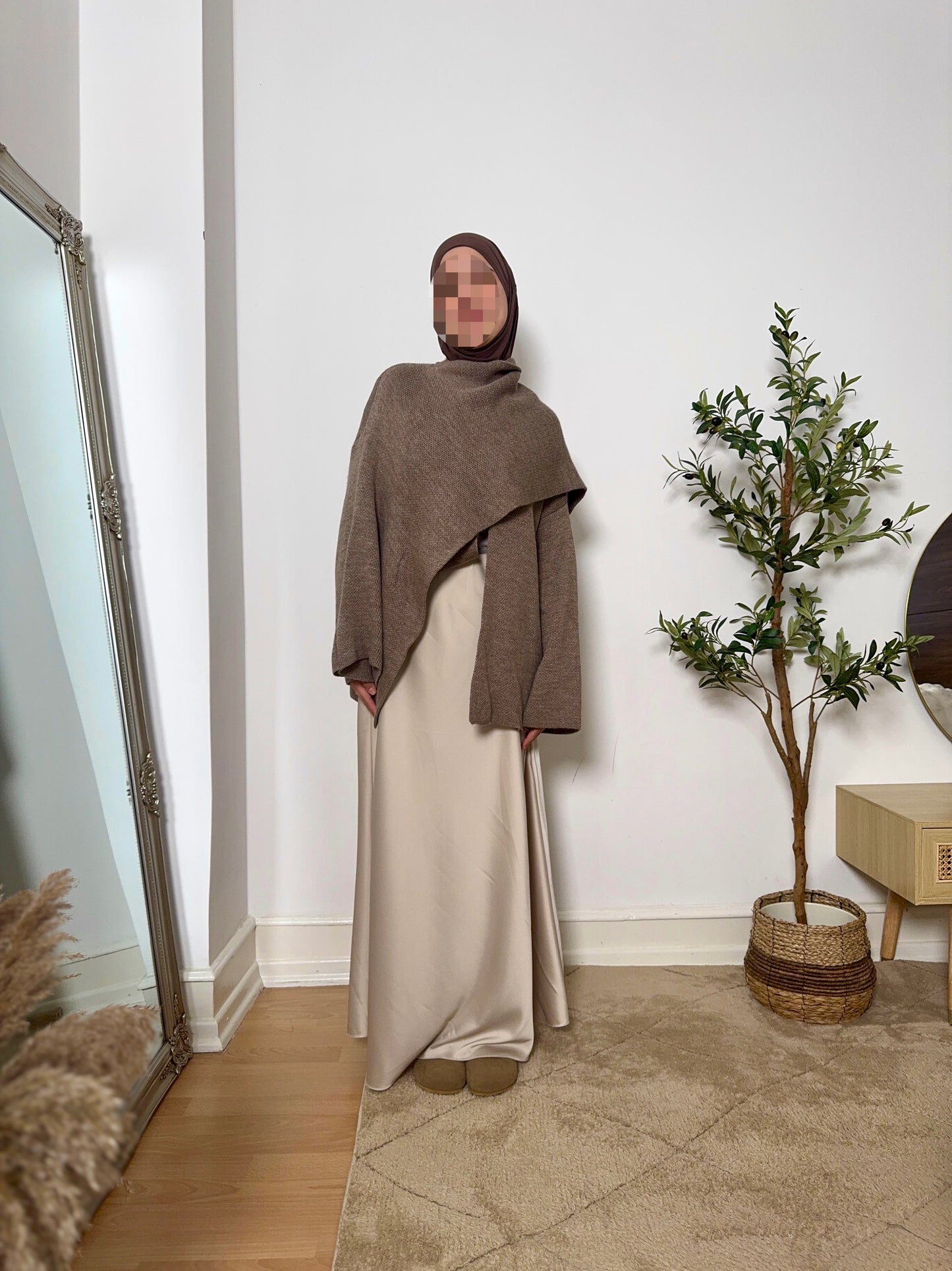 satin skirt (longer version)
