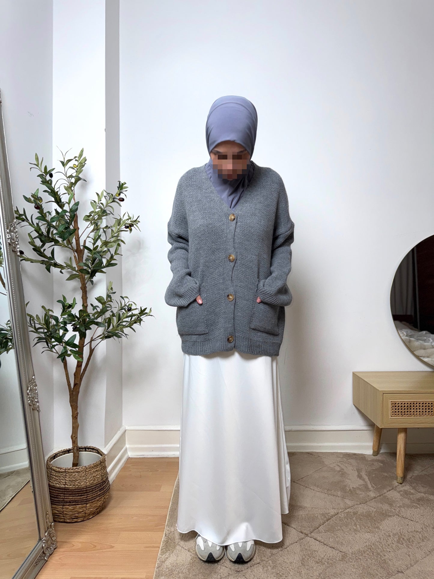 satin skirt (longer version)