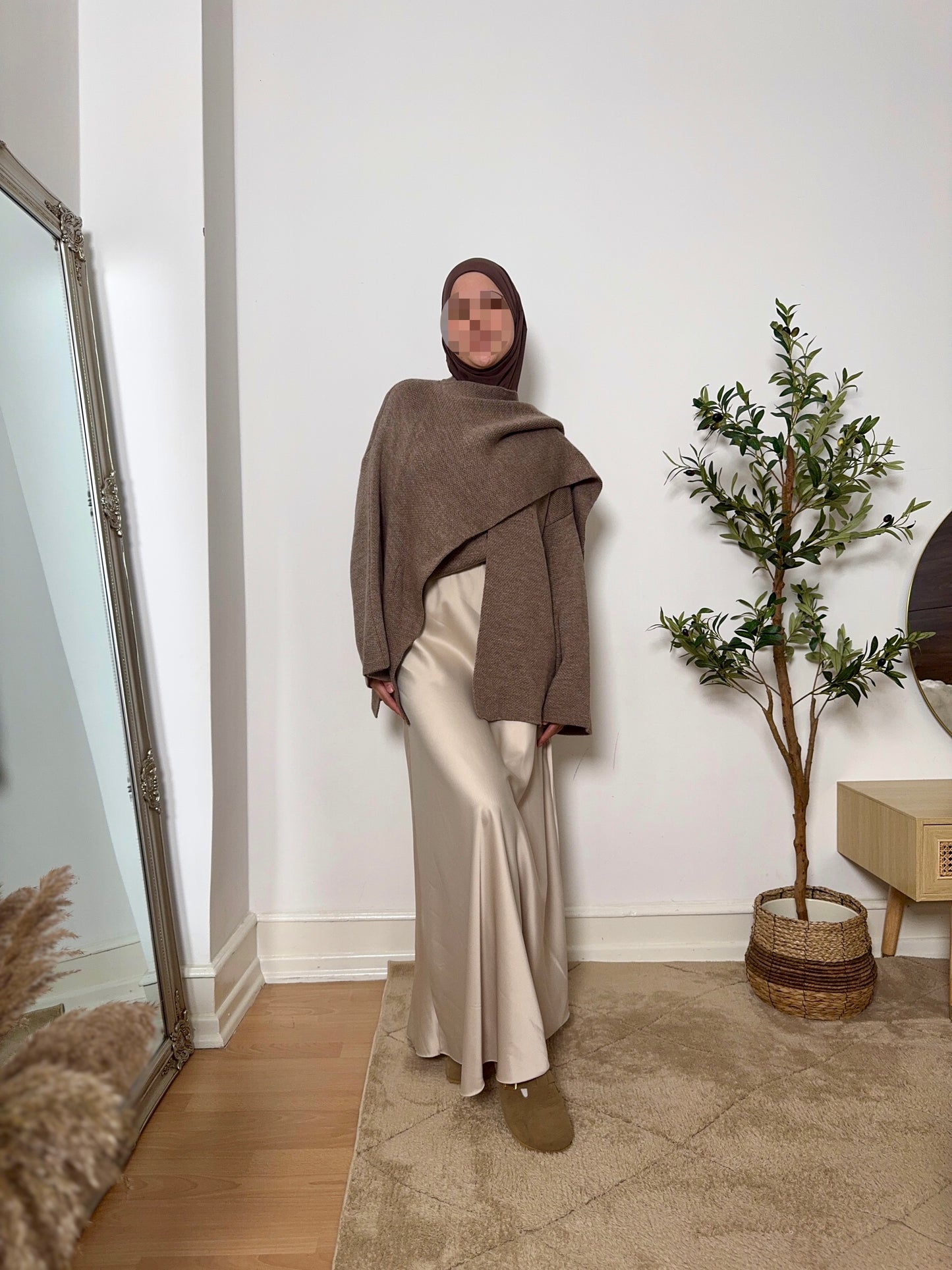 satin skirt (longer version)
